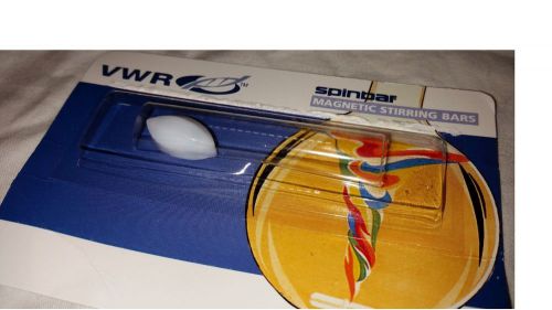 Lot 3 VWR Scientific Spinbar Magnetic Stir Bar Strip Teflon Egg Shaped 3/4&#034;x3/8&#034;