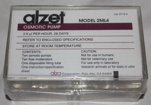 Alzet Osmotic Pump model 2ML4, Sealed  2.5 ul per hour, 28 days