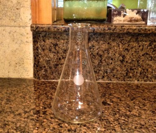 LOT of 6 500 mL Flask Vase Laboratory Erlenmeyer Pyrex Lab Glassware Vintage New