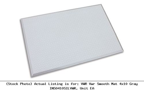 Vwr vwr smooth mat 4x10 gray ins0410silvwr, unit ea lab safety unit for sale