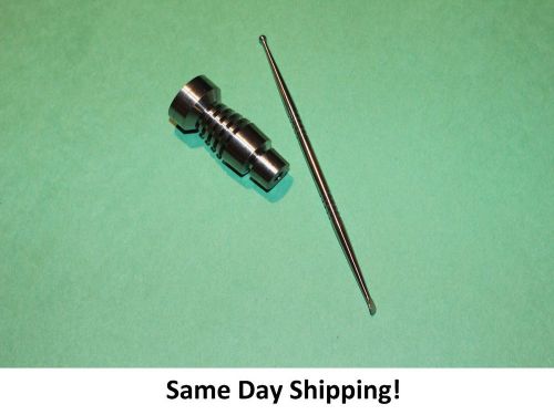Universal domeless titanium male nail fits 14mm/18mm/19mm + free carver for sale