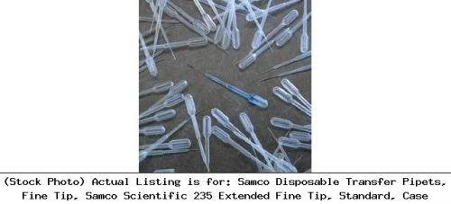 Samco disposable transfer pipets, fine tip, samco scientific 235 extended fine for sale