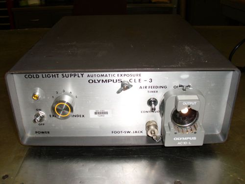 Olympus cle-3 cold light supply automatic exposure didage sales for sale