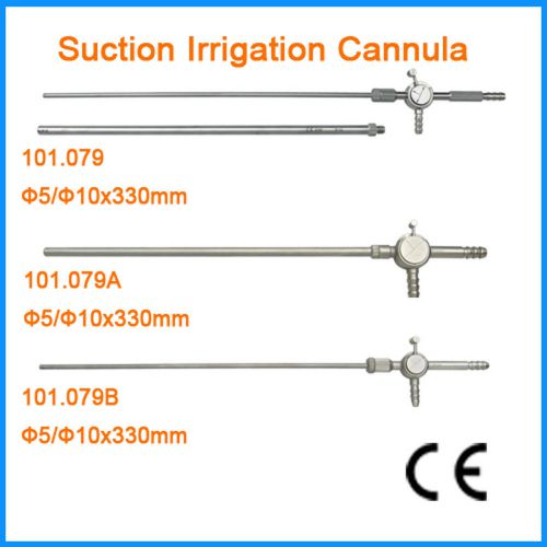 Laparoscopy Surgical Suction Irrigation Cannula Push Type 5&amp;10mmX330mm
