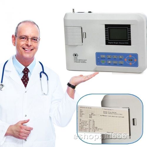 Sale Digital 1-channel Electrocardiograph ECG Machine EKG Machine 160 Case CE A+