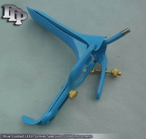 Blue Coated LEEP Graves Speculum Large Gynecology Surgical DDP Instruments