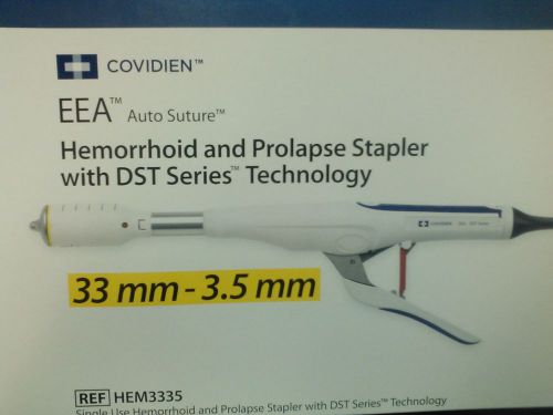 Covidien HEM3335 AutoSuture EEA Hemorrhoid &amp; Prolapse Stapler w/ DST Series