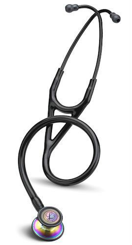 3M Littmann Cardiology III Stethoscope Rainbow-Finish Chestpiece Black Tube 27&#034;