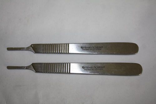 Henry Schein 0708A Blade / Scalpe Handle *Lot of 2*