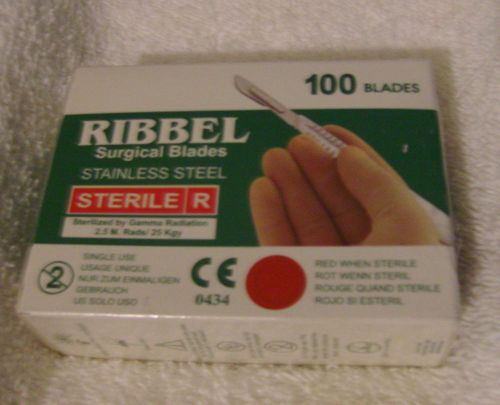 Ribbel Disposable Stainless Steel Surgical Scalpel Blades 100pcs