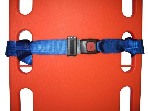 Blue 2 Piece Spineboard (not included) Strap Nylon Webbing Metal Buckle Loop End