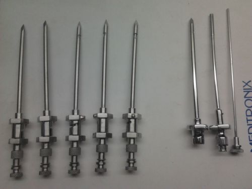 Lot of 5 Abrams Pleural Biopsy (Punch) Needle Set *Reusable* 3 piece needle set