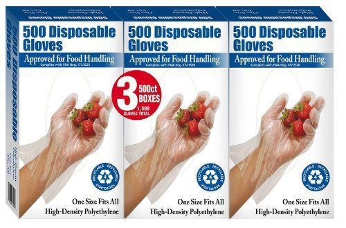 500 disposable gloves (3) for sale