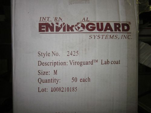 Enviroguard 2425  -M - VIROGUARD Lab Coat ***BOX of 50***  (NEW)