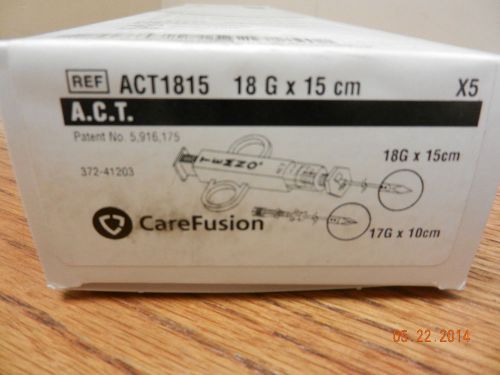 Carefusion Temno # ACT1815 Adjustable Biopsy System 18g x 15cm NEW 5pcs