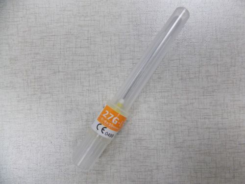 100x sterile 27g long disposable dental needles, made in korea, exp:08/16 for sale