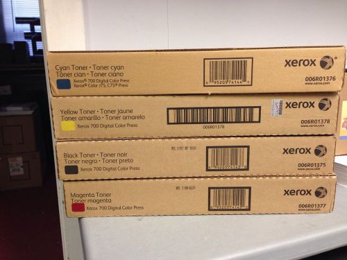 6R01375 6R01376 6R01377 6R01378 Complete Set Of Toners for Xerox 700, C75 Or J75