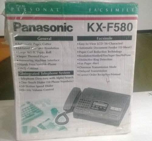 Panasonic Kx-F580 Peronal Facsimile