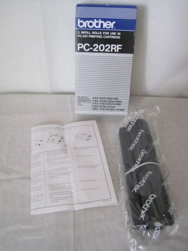 1 genuine brother refill roll printing cartridge fax film pc-202rf sealed for sale