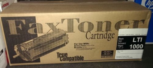Black LTI 1000 Fax Toner Cartridge for Pitney Bowes 9720, 9750 &amp; Panafax UF755