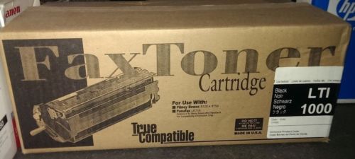 Black LTI 1000 Fax Toner Cartridge for Pitney Bowes 9720, 9750 &amp; Panafax UF755