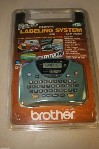 NEW Brother P-Touch Electronic Labeling System PT-65 Thermal Printer Tape 1368
