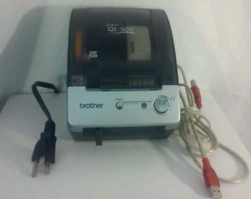 Brother P-Touch QL-500 Thermal Label Printer w/ USB Cable, Tested Working