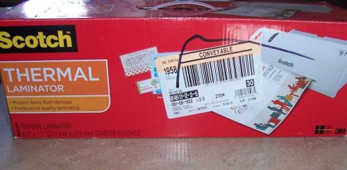 3M Scotch Thermal Laminator TL902 Includes 2 Starter Pouches NEW IN THE BOX