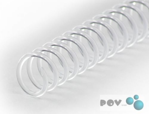 Binderucken CoilBind 47 Ringe 16mm, 4:1 Teilung transparent