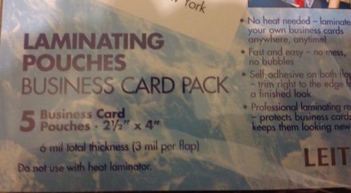 You 2 Cool Seal Laminating Pouches Business Card Lot 25ct. Free Shipping