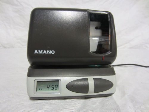 AMANO SERIES PIX-10 MODEL PIX-21 TIME RECORDER PUNCH CLOCK GREAT SHAPE!!