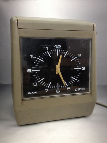 Amano ex9000 time clock recorder with key for sale