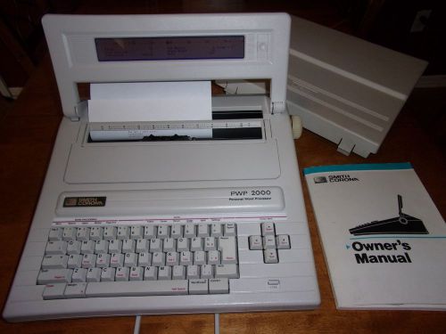 SMITH CORONA PWP-2000 WORD PROCESSOR &amp; TYPEWRITER WITH DISC DRIVE &amp; DISPLAY