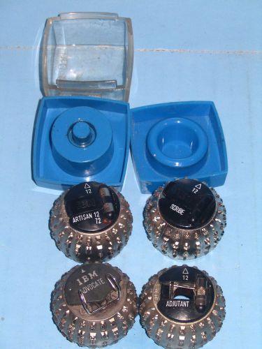 4 IBM Selectric Typewriter Ball Lot Scribe Adjutant Artisan &amp; RARE Advocate