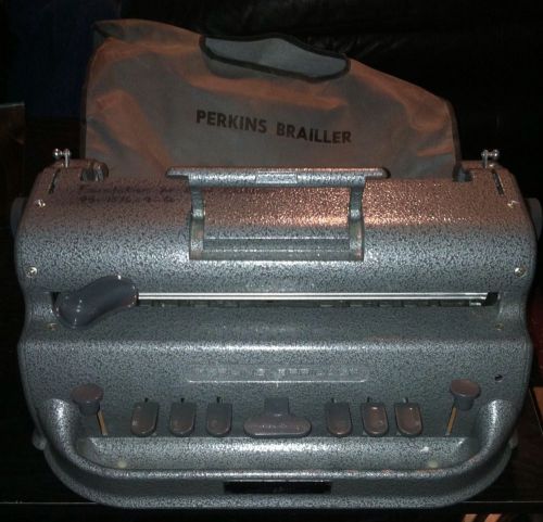 Perkins Brailler By David Abraham With Cover (Clean, Works, and Well Maintained)
