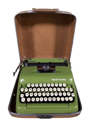 KASBAH MOD Smith Corona 5 Series Typewriter 1950s Custome Painted Green NEW
