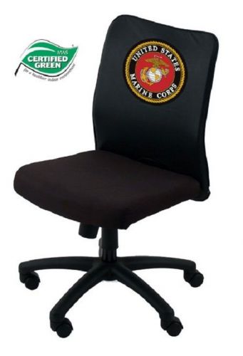 B6105-LC034 BOSS BUDGET MESH OFFICE TASK CHAIR WITH THE U.S MARINE CORPS LOGO CO