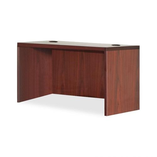 Lorell llr69902 essentials series mahogany laminate desking for sale