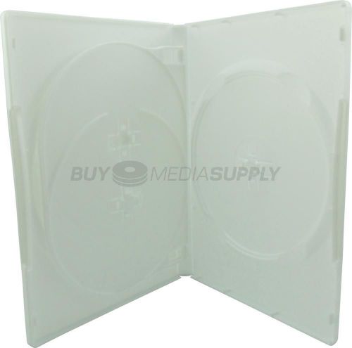14mm Standard White Quad 4 Discs DVD Case - 100 Pack