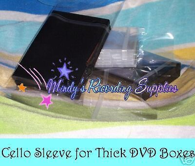 Resealable Cello Bag Sleeve for thick DVD Boxes 25 pack