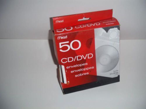 50 Pack of DVD or CD Paper Envelopes