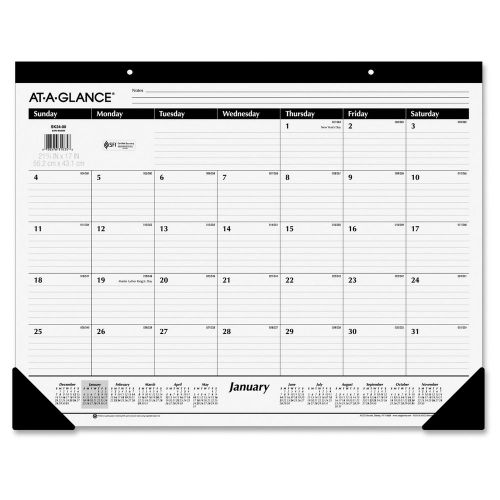 2015 At-A-Glance Nonrefillable Classic 12-mth Desk Pad - 22&#034;x17&#034;- AAGSK240015