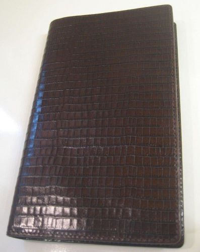 Filofax Deco Slimline Organizer in Chocolate Brown Italian Calf Leather