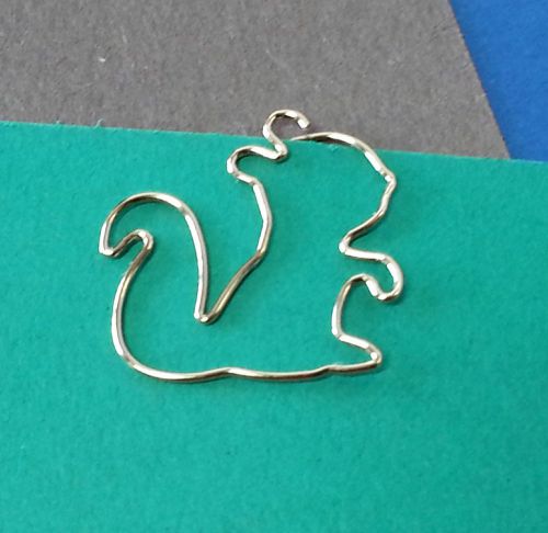 A cute squirrel shape metal paper clip + assorted colors reg. shape paper clips for sale