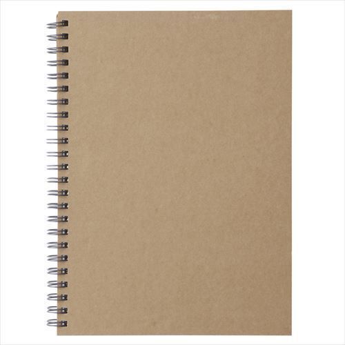 MUJI Moma Recycled paper double ring notebook plain A5 80 sheets Beige Japan