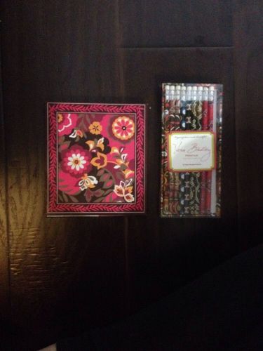 Vera Bradley &#034;Carnaby&#034; and &#034;Puccini&#034; Office Set (Pencils &amp; Sticky Notes)