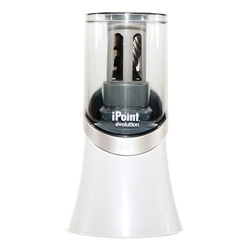 Westcott ipoint titanium non stick electric pencil sharpener ~ white brand new! for sale