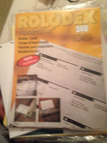 Rolodex Printer Cards