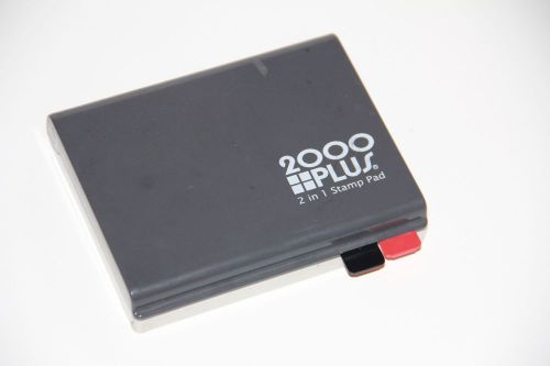 2000 Plus 2 in 1 stamp pad red and black