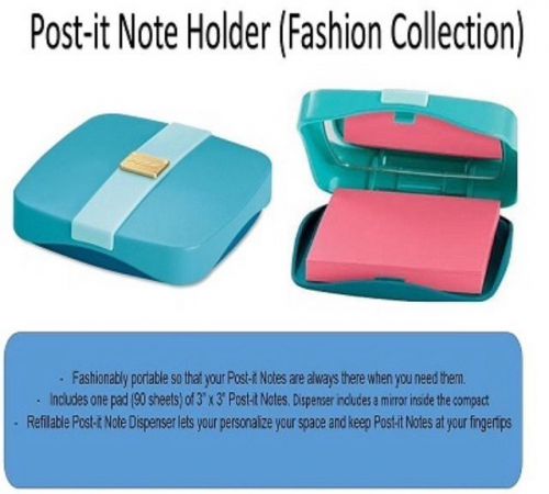 Post-it note dispenser cpt330, compact for the purse,3x3 post-it notes! cute! for sale